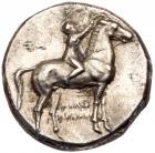 Calabria, Tarentum/Taras. Silver Didrachm (7.82g), c. 302-276 BC EF