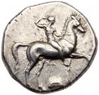 Calabria. Tarentum/Taras. Silver Didrachm (7.88g), 332-302 BC EF