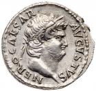 Nero, AD 54-68. Silver Denarius (3.60g) EF