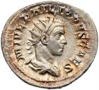 Phillip II, as Caesar, AD 244-247. Silver Antoninianus (4.34g) Nearly Mint State