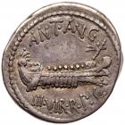 Mark Antony, as Triumvir, 43-30 BC. Silver Denarius (3.70g) Choice VF