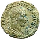 Philip I, AD 244-249. AE Sestertius (15.63g) EF