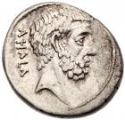 Marcus Junius Brutus. Silver denarius (3.88g), 54 BC Choice VF - 2