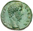 Aelius, Caesar under Hadrian, AD 136-138. AE Sestertius (26.22g) Superb EF