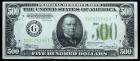 1934, $500 Federal Reserve Note. Chicago, Il