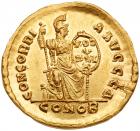 Arcadius, Eastern Roman Emperor AD 383-408. Gold Solidus (4.42g) Nearly Mint Sta - 2