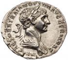 Trajan, AD 98-117. Silver Denarius (3.43g) Nearly Mint State