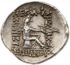 Parthian Kingdom. Mithradates II. Silver Drachm (3.93 g), 121-91 BC EF - 2