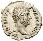 Hadrian. Silver Denarius (2.58 g), AD 117-138. EF