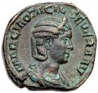 Otacilia Severa. AE Sestertius (17.80 g). Augusta AD 244-249 EF