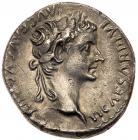 Tiberius. Silver Denarius (3.63 g), AD 14-37. 'Tribute Penny' type. Choice VF