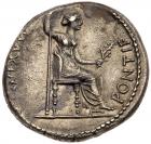 Tiberius. Silver Denarius (3.63 g), AD 14-37. 'Tribute Penny' type. Choice VF - 2