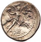 L. Plautius Plancus. Silver Denarius (4.05 g), 47 BC. Choice VF - 2