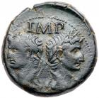 Augustus, with Agrippa. Nemausus in Gaul. AE As (13.21 g), 27 BC-AD 14 Choice VF