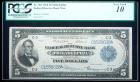 1918, $5 Federal Reserve Bank Note. Philadelphia. PCGS Very Good 10 Apparent