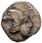 Judaea. Persian Period. Philistia, Uncertain mint. Silver Obol (0.55 g), ca. mid 5th century -333 BC