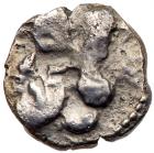 Judaea. Persian Period. Philistia, Uncertain mint. Silver Obol (0.56 g), ca. mid 5th century -333 BC.