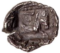 Judaea. Persian Period. Philistia, Gaza. Silver Obol (0.56 g), ca. mid 5th century -333 BC. - 2