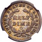 1838-O Liberty Seated H10C. No Stars NGC MS63 - 2