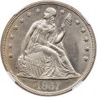 1857 Liberty Seated $1 NGC MS64