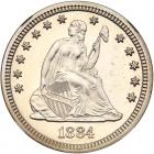 1884 Liberty Seated 25C NGC Proof 67