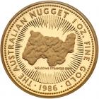 Australia. Nugget Proof Set: 100, 50, 25 and 15 Dollars, 1986. Choice Brilliant - 2