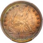 1890 Liberty Seated 25C PCGS MS67