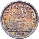 1838 Liberty Seated 10C. Lg Stars PCGS MS65