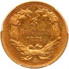 1874 $3 Gold PCGS AU55 - 2