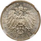 German States: Saxony. 5 Marks, 1909 NGC MS64 - 2