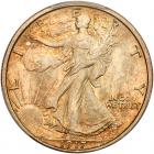 1917-S Liberty Walking 50C. Mintmark on Rev PCGS MS65