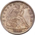 1842 Liberty Seated 50C. Med Date PCGS MS65