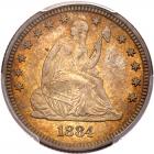 1884 Liberty Seated 25C PCGS MS66