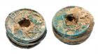 Western Han Dynasty. 118 BC - 8 AD, a pair of AE "Wu Zhu" blocks (62.4 g)