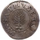 1652 Massachusetts Pine Tree Shilling Noe-8 R4 Large Planchet PCGS VF Details, Plugged