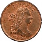 1806 C-4 R1 Large 6 with Stems PCGS graded MS62 Red & Brown, CAC Approved (OGH)