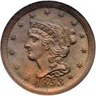 1853 C-1 R1 NGC graded MS66 Brown