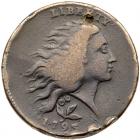 1793 S-6 R3 Wreath Cent with Vine & Bars Edge G5