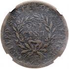 1793 S-8 R3 Wreath Cent with Vine & Bars Edge NGC VF Details Corrosion - 2