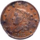 1822 N-1 R3 PCGS graded MS63 Brown