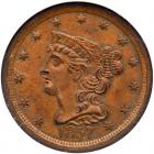 1857 C-1 R2 NGC graded MS63 Brown