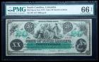 Cr. 7, $20 March 2, 1872. State of South Carolina, Columbia, SC. PMG Gem Uncirculated 66EPQ