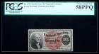 1869, 25¢ Fractional Currency. Fourth Issue, large red seal, watermarked paper. PCGS Choice About New 58PPQ