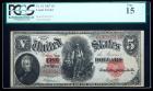 1907, $5 United States Note. PCGS Fine 15