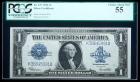 1923, $1 Silver Certificate. PCGS Choice About New 55