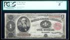 1891, $1 Treasury (Coin) Note. PCGS Very Good 8