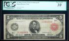 1914, $5 Federal Reserve Note. Red Seal, Minneapolis. PCGS Very Good 10 Apparent