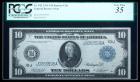 1914, $10 Federal Reserve Note. Kansas City. PCGS Very Fine 35 Apparent