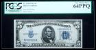 1934, $5 Silver Certificate. PCGS Very Choice New 64PPQ