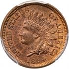 1864 Indian Head 1C. Bronze PCGS MS64 RB